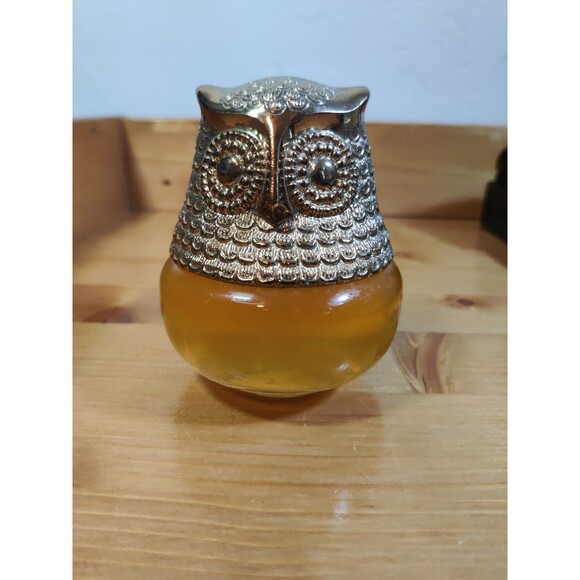 Vtg 1974 Avon Cologne  4" Decorative Bottle Full Owl Fancy Roses, Roses Scent - Picture 1 of 6